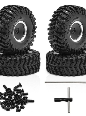 1/18TRX4M SCX24 FMS Ascent-18 1.0英寸轮毂轮胎 攀爬车胎皮D317