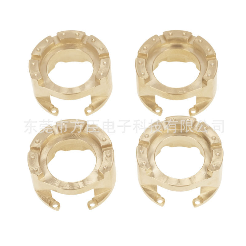 Traxxas TRX-4 TRX-6 黄铜前后轮通用配重 单个76克 桥边配重