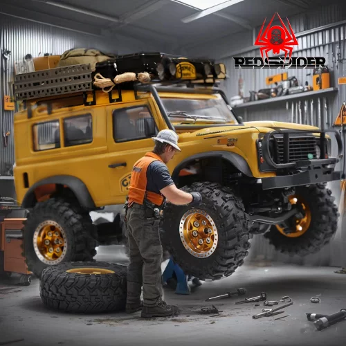 RS红蜘蛛1/24 Axial SCX24优迪 FMS 骆驼杯路虎金属轮胎+胎皮R245