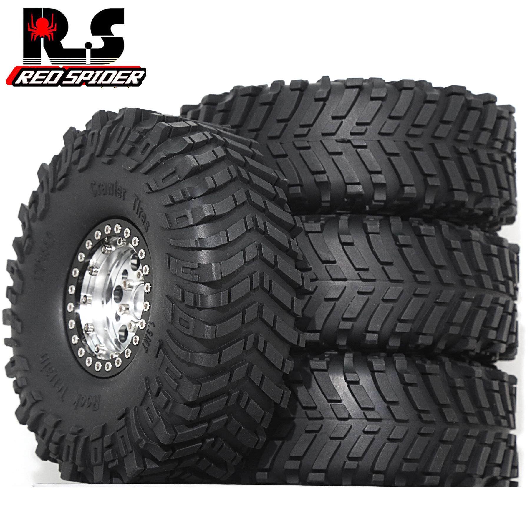 RS红蜘蛛1.9寸攀爬车仿真轮胎AXIAL 幽灵TRX4 SCX10III 易控 R200