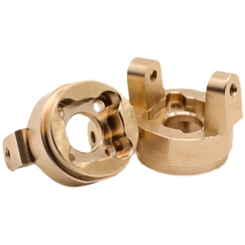 1/8 /10易控攀爬车YK4082/4102/6101通用升级配件 CNC前桥黄铜C座