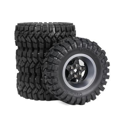 TRX4M 1.2英寸轮胎 碳纤维轮毂 丁基胶轮胎 铝合金SCX24 FMS 1118