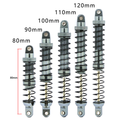 金属减震器SCX101/10 RC遥控攀爬车90-110MM双段金属避震器双弹簧