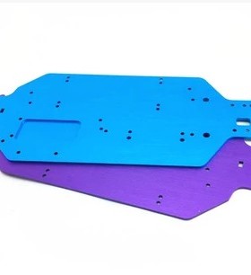 HSP 94123 铝合金升级金属底盘 底板3MM厚 03001配件 漂移车底板