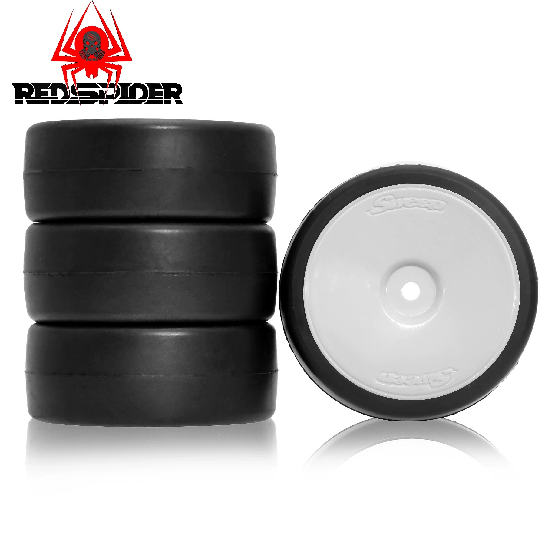 RS红蜘蛛 1/10电房 平跑竞速光头轮胎沥青D-R3进口材质抓地胎W250