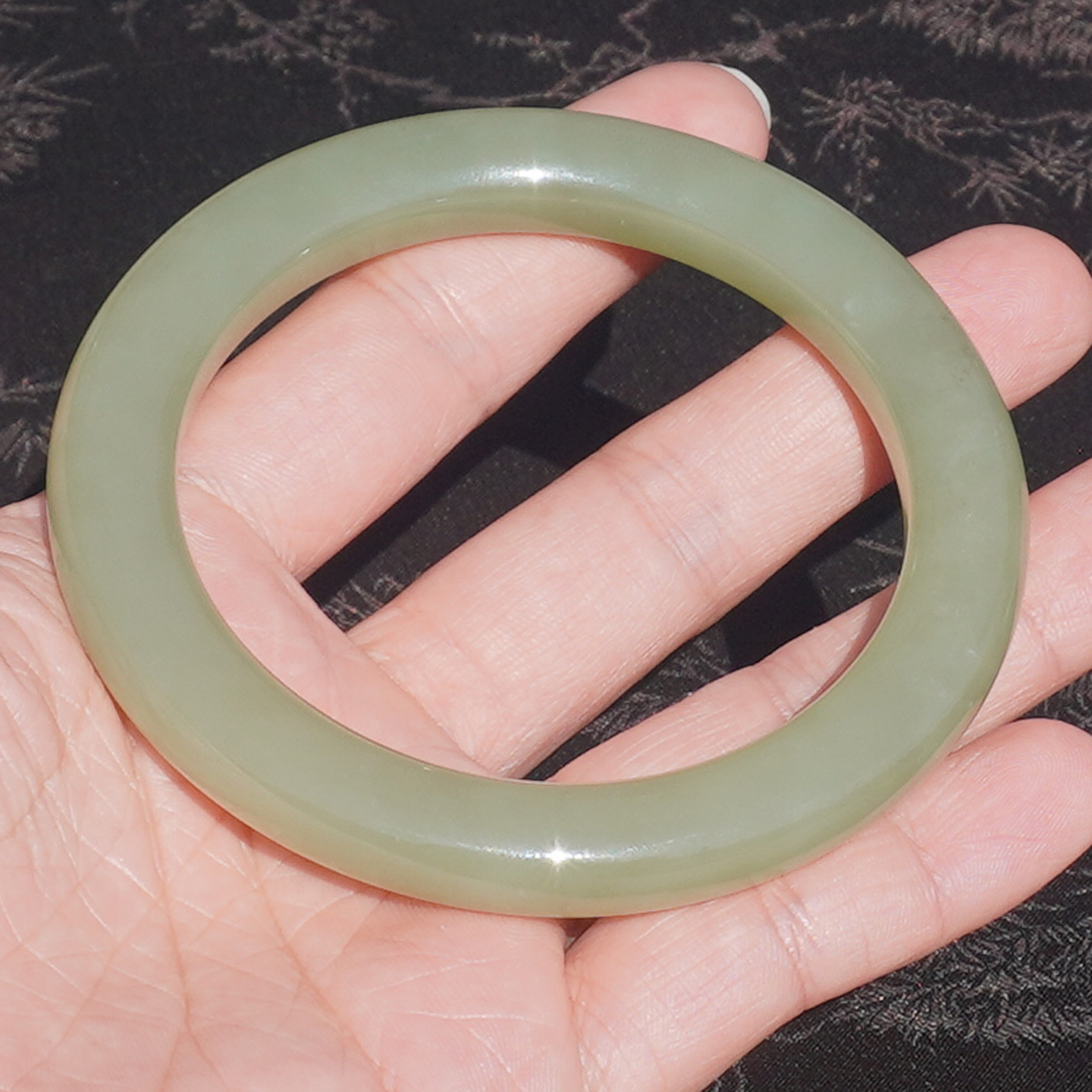 和田玉新疆油润高脂青黄口料手镯