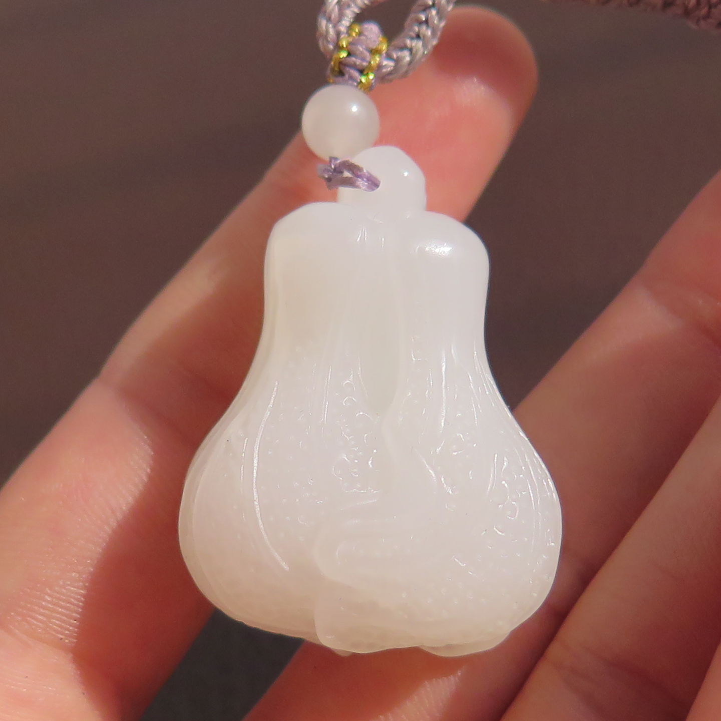 美美哒方言和田玉佩戴级新疆细腻油润且末羊脂白玉白菜吊坠挂件X5