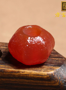 方言和田玉红色玛瑙配饰吊坠挂件