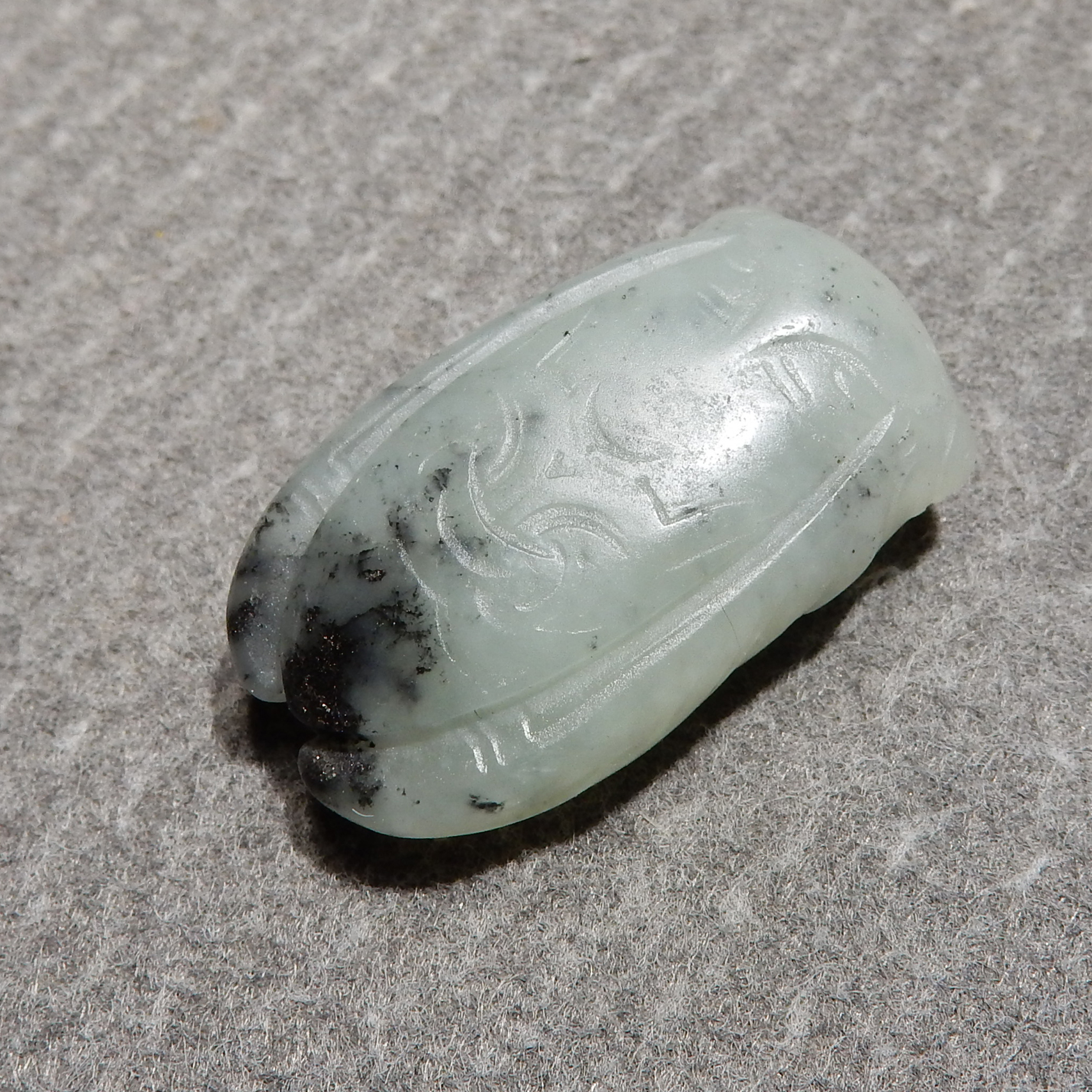 震惊方言品牌和田玉黑白分明聚墨意境青花籽料一鸣惊人吊坠挂件h2