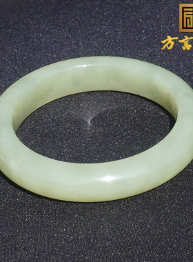 和田玉新疆油润高脂青黄口料手镯