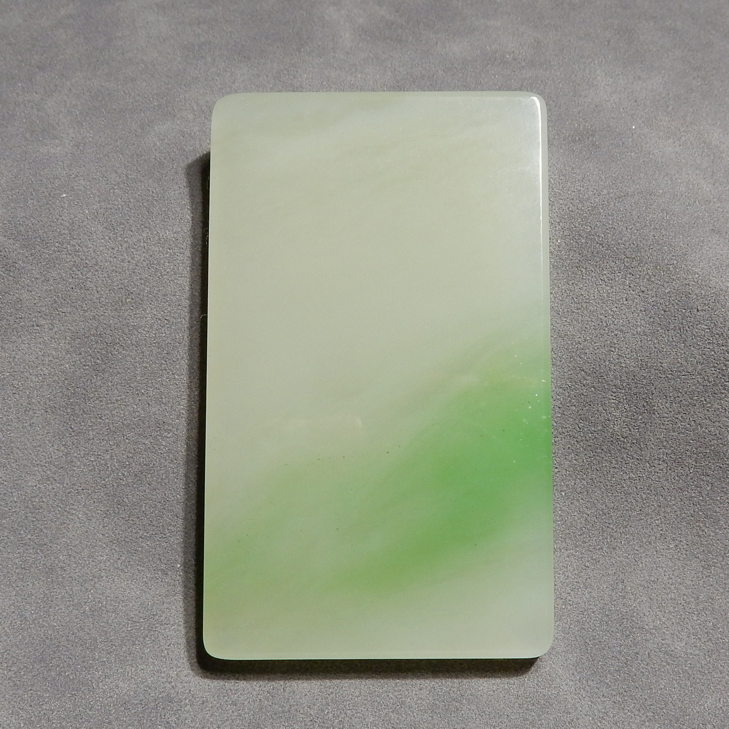 震惊了方言和田玉青海老坑料油润细腻高脂白玉带翠青无事牌吊坠h2