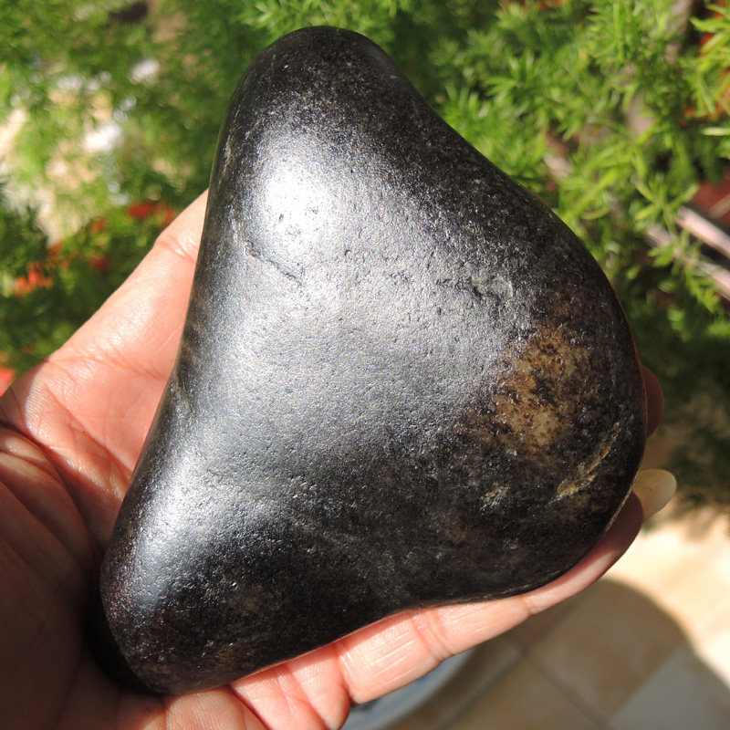 方言企业精品放大漏象形玉聚黑油皮露白肉鹅头型原石把件r