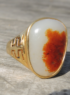 方言品牌和田玉红皮好意境籽料