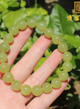 新疆老料且末黄口料10mm圆珠手串