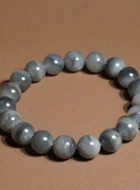 方言和田玉细润一线天青花籽手串