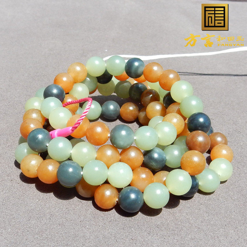 大漠古风楼兰三色玉青花三彩