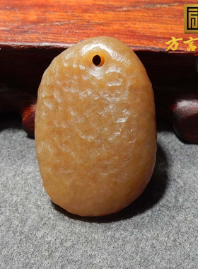 重磅方言和田玉特色级新疆且末料温润细腻糖白玉老光工艺吊坠s10