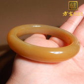 方言和田玉珍品收藏级细腻温润新疆且末料老红糖玉内径55mm手镯X3