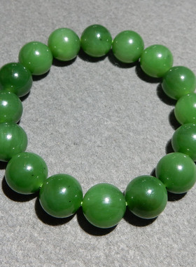 方言和田玉俄料碧玉油润手串