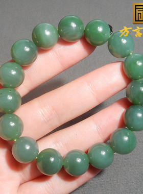 方言俄罗斯老坑夹层料粉绿碧玉