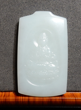 方言精品收藏级和田玉特色且末料油润细腻羊脂白玉正装观音吊坠h2