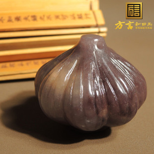 方言特色罕见新疆克拉玛依乌拉禾产粉紫色金丝玉能说会算手把件S3