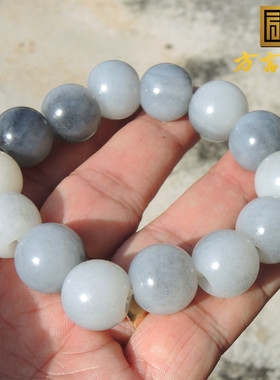 意境籽料圆珠和田玉手串