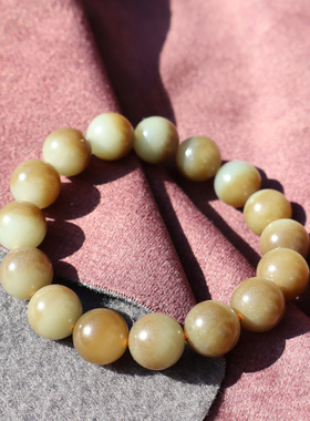 新疆且末蓝带糖聚宝盆12mm手链