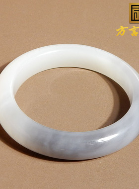 美美哒青海烟紫半山水正圈女神镯