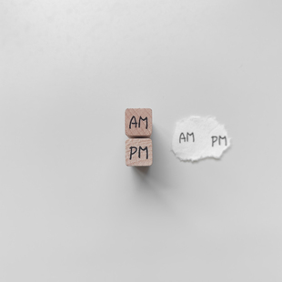 【AM】【PM】英文字母上午下午时间原创1cm迷你手帐小印章木质