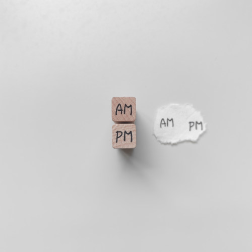 【AM】【PM】英文字母手帐小印章