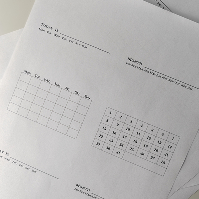 实用性手帐印章月份打卡习惯管理