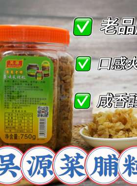 吴源原味菜脯条 潮汕特产 井都 原味菜脯  杂咸菜脯 萝卜干