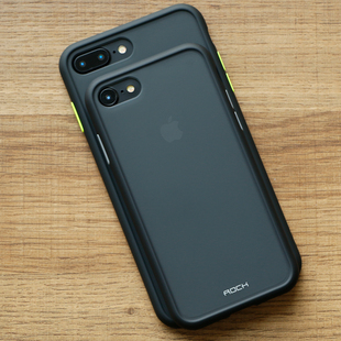ROCK苹果SE2代手机壳新款iPhonese2代撞色保护壳苹果7/8通用防摔超薄保护壳iPhone 8Plus保护套7plus保护壳