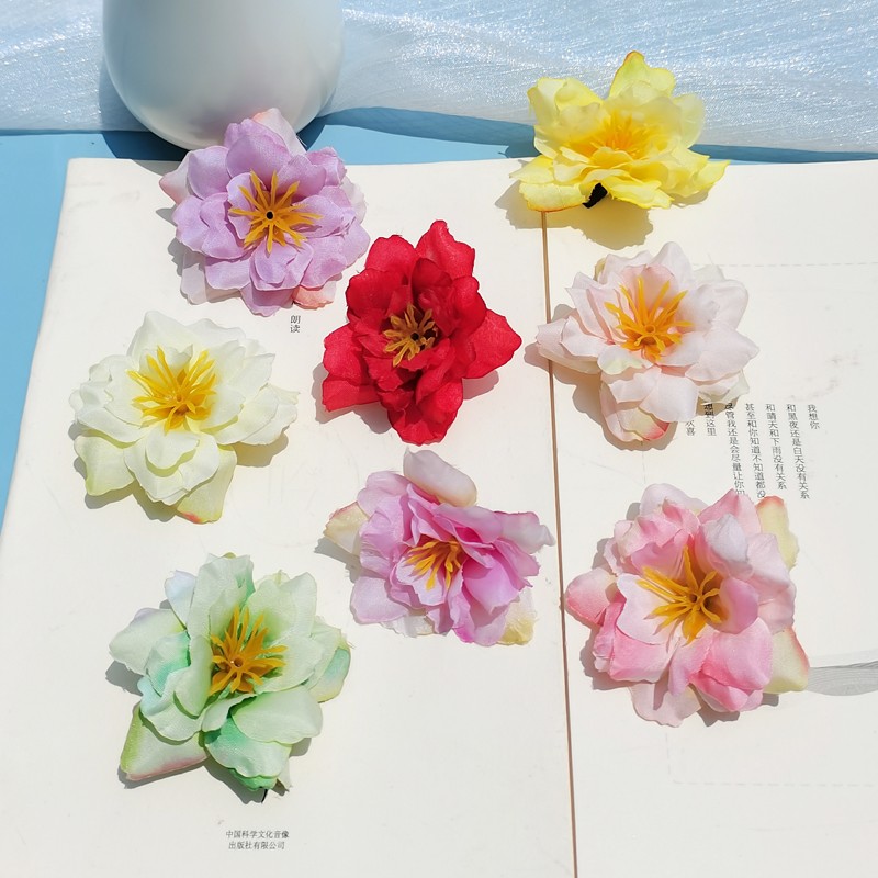 汉服花朵发夹古风儿童头饰图片