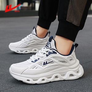 网红男鞋春季2026新款网面运动鞋青少年潮牌百搭老爹潮鞋