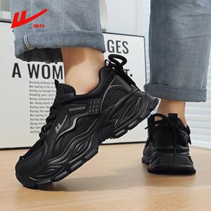 男鞋春季2026新款透气运动鞋青少年休闲跑步黑武士潮流老爹鞋