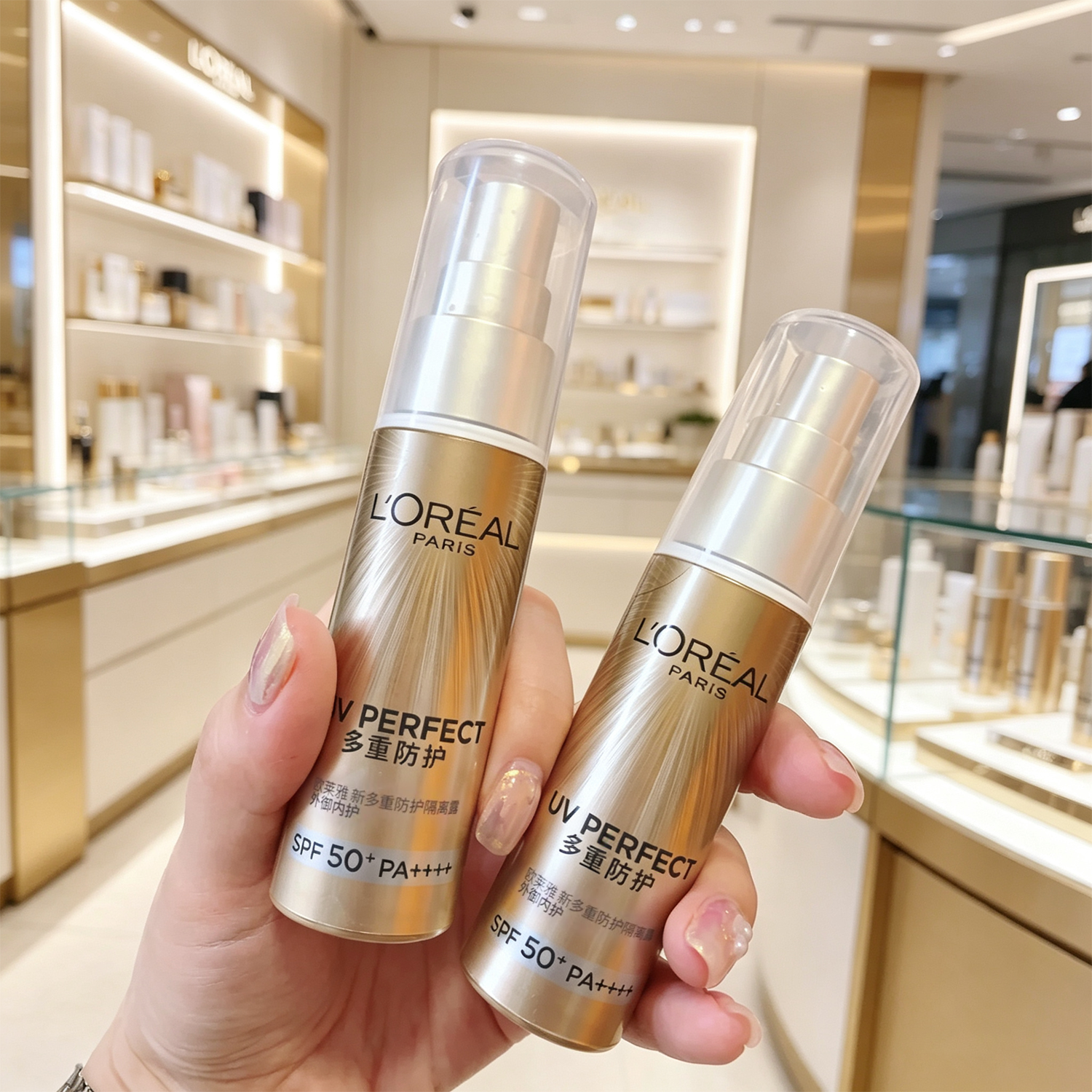 欧莱雅多重防护隔离乳SPF50+