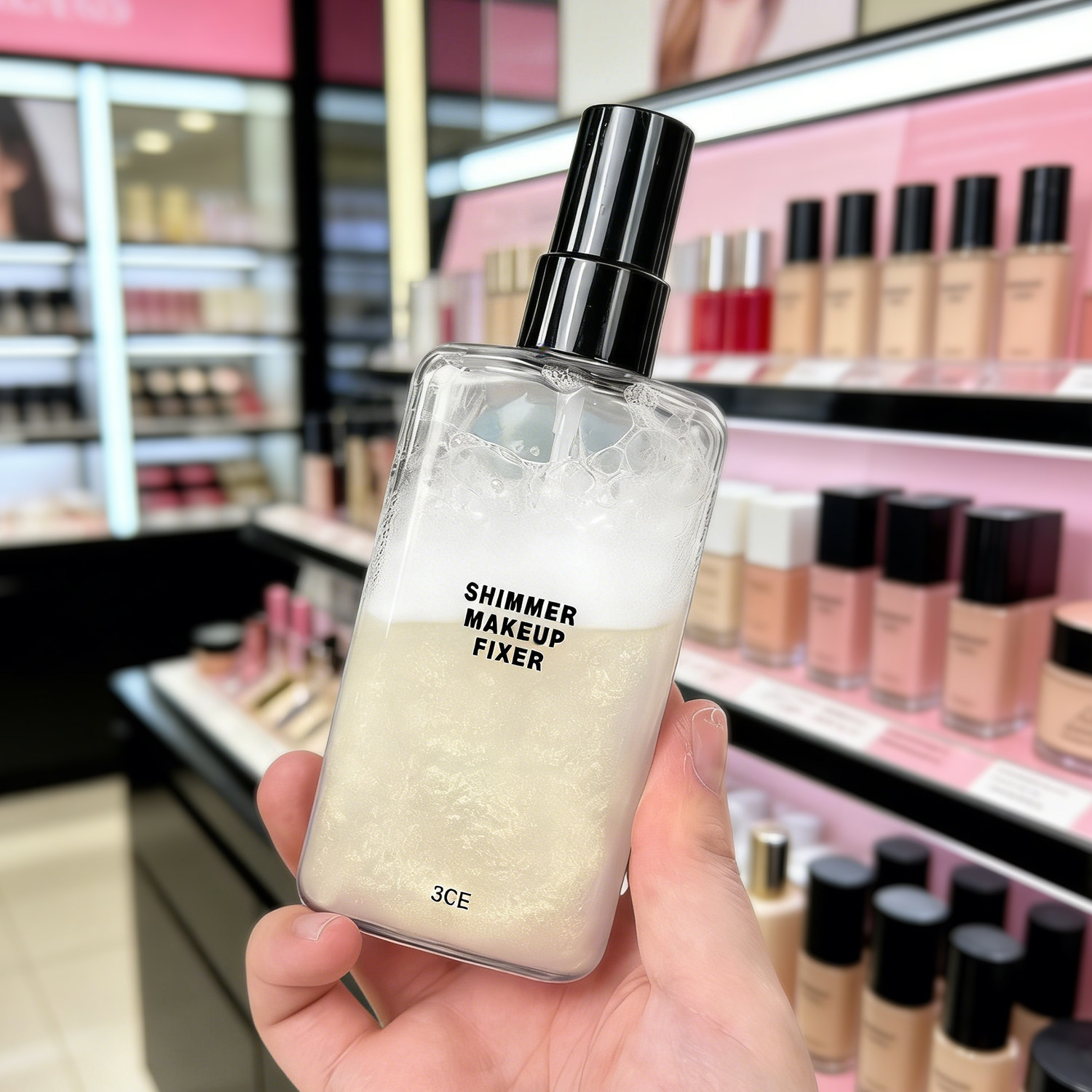 韩国三熹玉3CE定妆喷雾 持久定妆透明水润持妆不易脱妆瓶装100ml