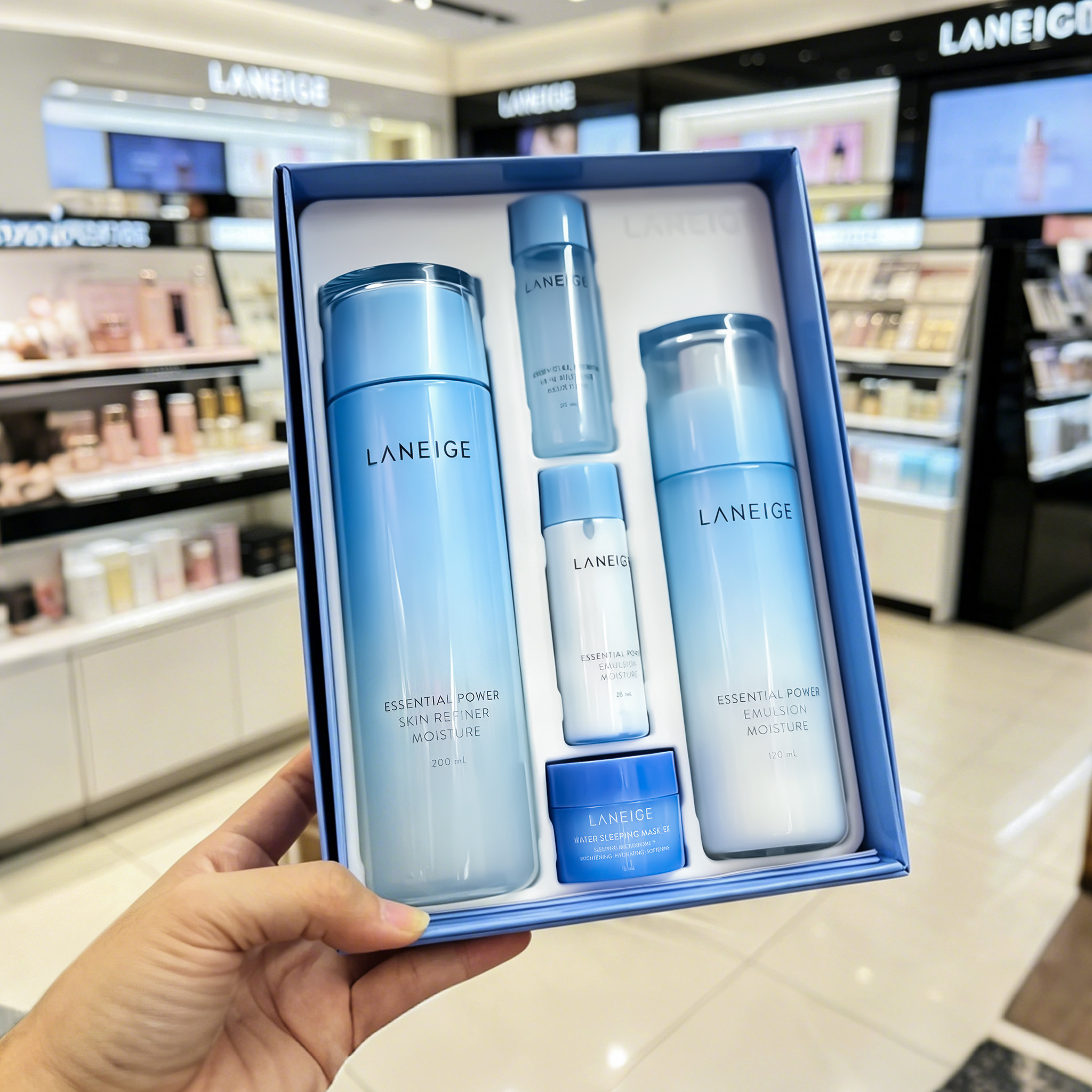 韩国正品lanegie兰芝水乳套装水库补水保湿清盈透润护肤品套盒女