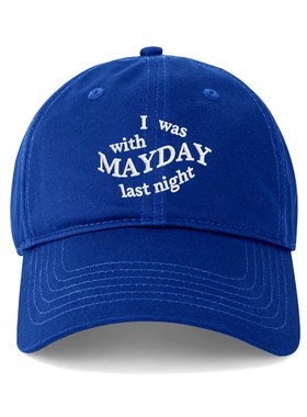MAYDAY五月天鸭舌帽韩国男女情侣百搭刺绣棒球帽显脸小遮阳帽子