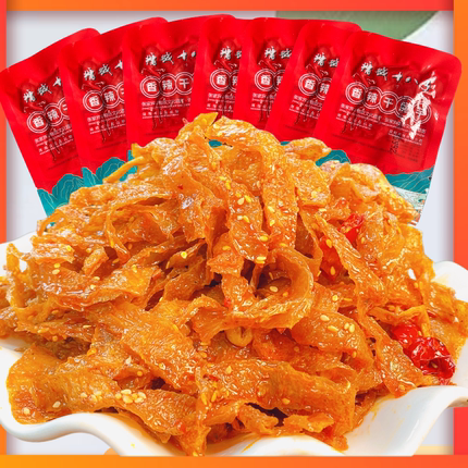 魔芋干分享装墉城十八子·正宗湖南特产食品素毛肚网红解馋零食