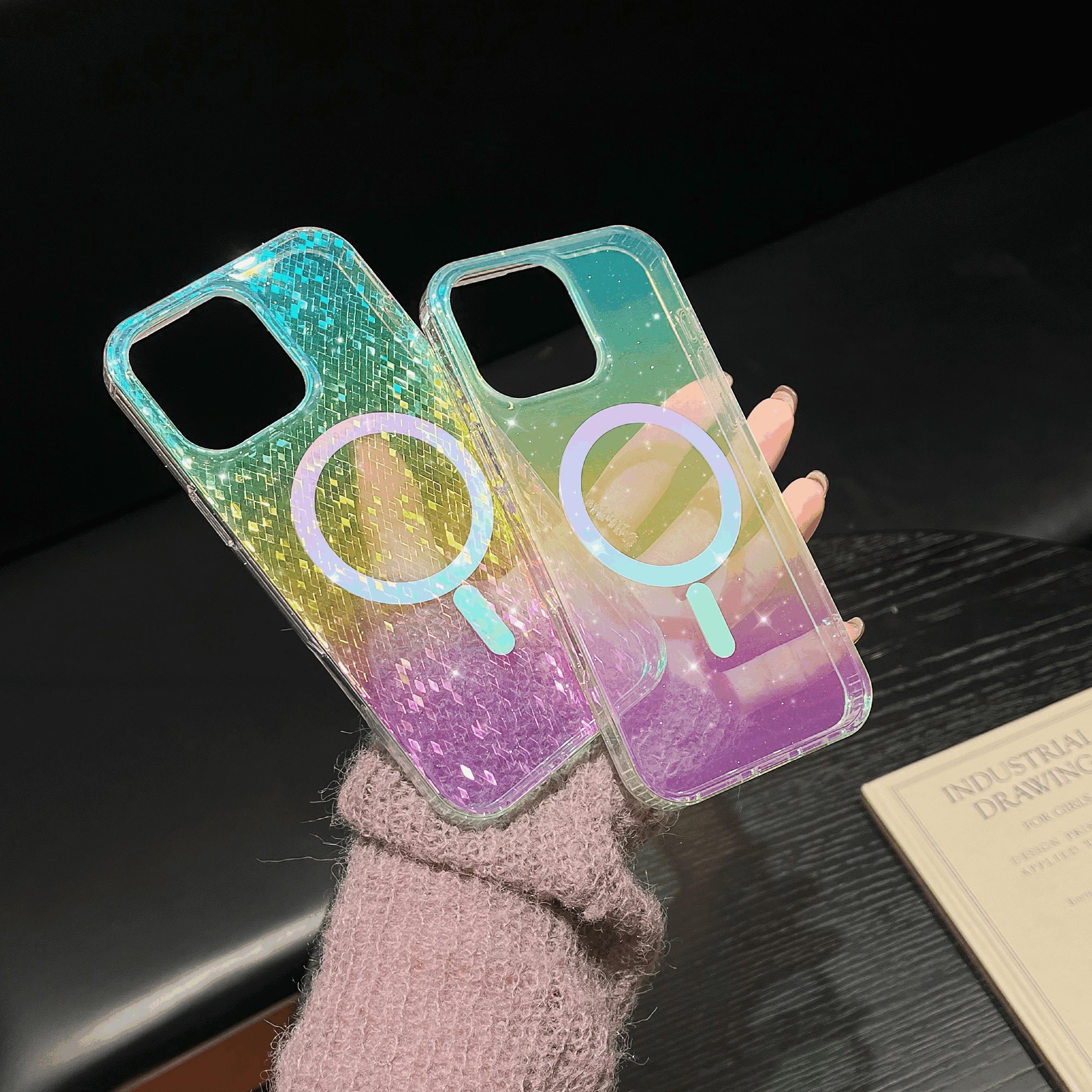 17炫彩渐变气囊防摔手机壳