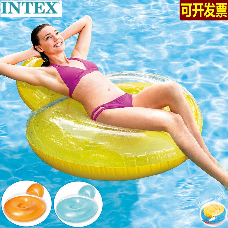 加厚浮圈儿童成人坐圈水上躺椅