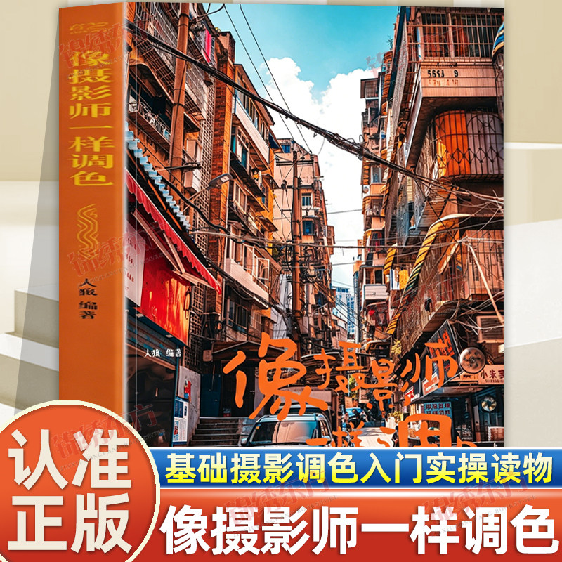 认准正版】像摄影师一样调色正版摄影后期调色教程详解光影色彩参数手机电脑通用修图思路人像街拍风景实拍案例零基础摄影调色实操