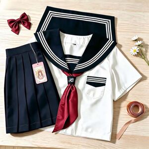 JK原创正版水手服学院风短袖套装
