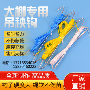 大棚番茄西红柿挂钩M钩 吊蔓钩蔬菜吊绳 黄瓜吊秧钩 温室镀锌挂钩