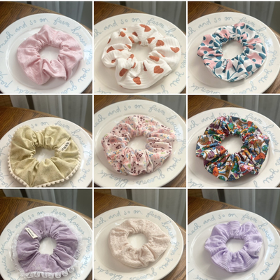 一些孤品 清仓处理特价 小清新碎花手作发圈文艺丸子头马尾发绳