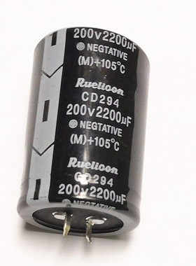 200v 2200uf 电机电容 高压电解电容 35*50MM 棕色 黑色