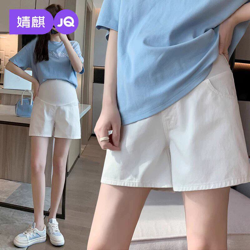 JQ婧麒孕妇短裤夏外穿薄款牛仔裤
